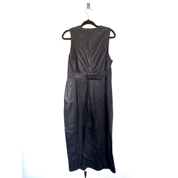 Frame Leather Vest midi dress black M - Picture 7 of 8